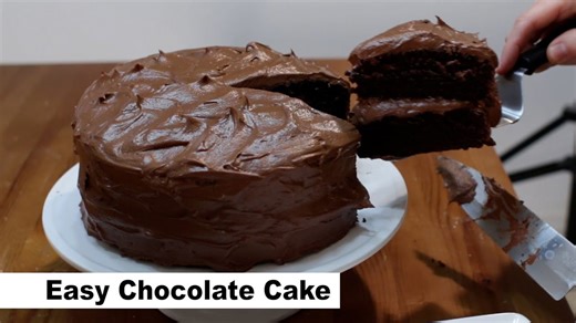 How to make a chocolate cake | Easy homemade chocolate cake recipe short version