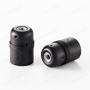 [Hot Item] Vintage E27 Black Matt Metal LED Lamp Holder Light Socket Factory
