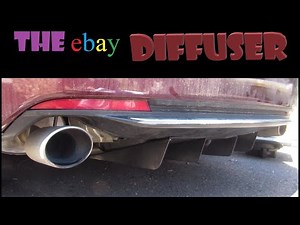 MODIFYING The Universal eBAY Rear Diffuser! -Installation DIY