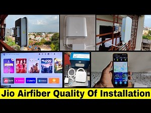 Jio Airfiber installation Process Full Details Connection Recharge & Plan #jio #wifi #video