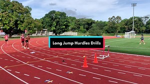 Long Jump Hurdles Drills Training | Improve Hang Time and Drive Knee Forward