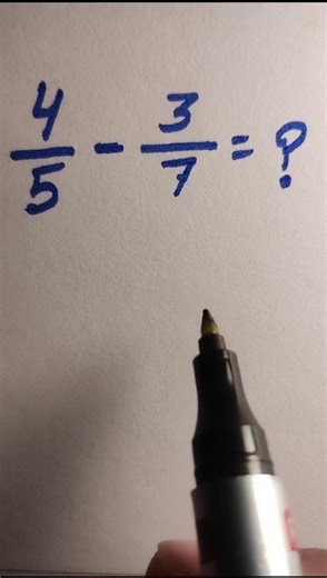 Fraction Subtraction Made Super Easy | 🔥Fastest Fraction Subtraction #maths #fractions #students