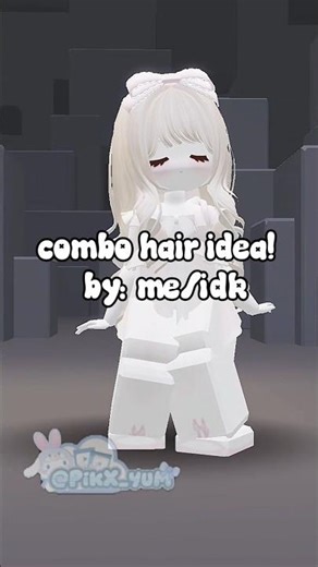 combo hair idea!😍[Part 1]|| ib: idk #roblox #fypシ゚viral #robloxedit #pikavers