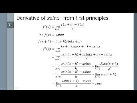 How to Find the Derivative of xsinx from First Principles