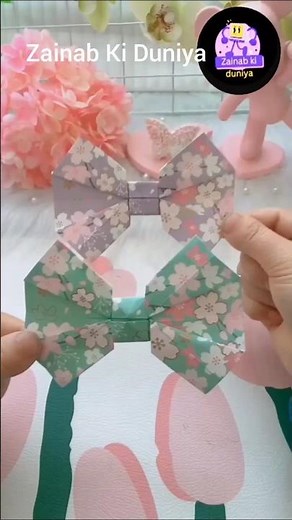 "Easy How To Make A Beautiful Origami Bow | Complete Paper Bow Tutorial"#origamibo #papercraft