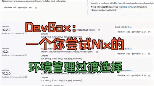 【Devbox】一款你尝试Nix的可复现环境管理工具过渡选择