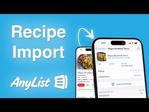 Importing Recipes into AnyList