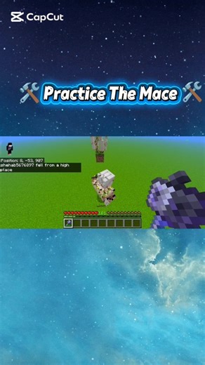 🛠️ Practice The Mace in Mcpe use Keyboard and Mouse 🛠️#minecraft