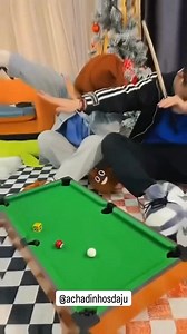 🎱Mini Tabletop Pool/Billiard Game Set that allows children to play billiards indoors. Components: Includes a small table, miniature balls (15 colored 1 cue ball), cue sticks, and a triangle rack. Benefits: It enhances hand-eye coordination, spatial awareness, and strategic thinking in a fun, table-top format. Use: Suitable for two players, typically recommended for ages 3 and up. Practice your trick shots right on the desk! 🎯 | Libsun- লিবসুন