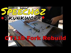 Honda CT110 Postie Bike Fork Rebuild, Teardown and new parts