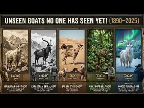 Top 10 Rarest Goats Ever Discovered! | Hidden Goat Breeds (1890–2025) – Part 1