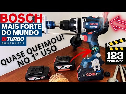 TUDO SOBRE A MAIS POTENTE DO MUNDO, PARAFUSADEIRA E FURADEIRA A BATERIA BOSCH 18V150 BITURBO.