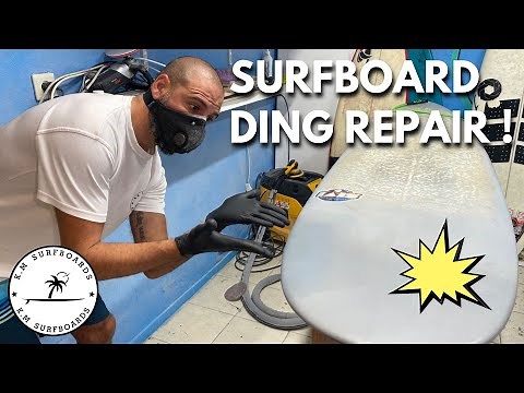 Surfboard Ding Repair [Epoxy & EPS + Carbon Fiber]