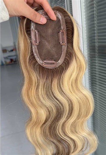 Mini mono topper for hairloss🧡🧡🧡 #HumanHairTopper #hairtopper #monotopper #hairtoppers #hairtoppersforthinninghair