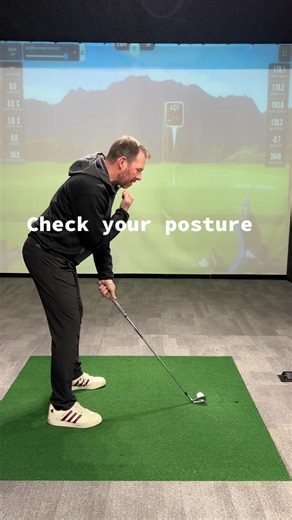Beginner posture check 👊 Can you fit your fist under your chin at address? If not, your shoulder turn is being restricted. Hashtags: #BeginnerGolf #GolfPostureTip #GolfSwingBasics #LearnGolf #GolfSetup #GolfConfidence #GolfTokUK