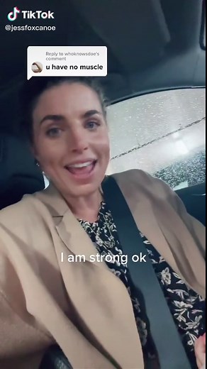 Jessica Fox Flexes Her Muscles in Response Video