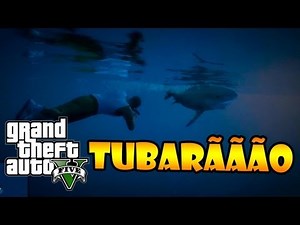 GTA V: CAÇANDO TUBARÃO E TENTANDO DAR UM SOCO NA CARA DELE!