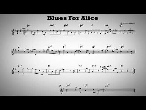 Blues for alice - Play along - Bb instruments