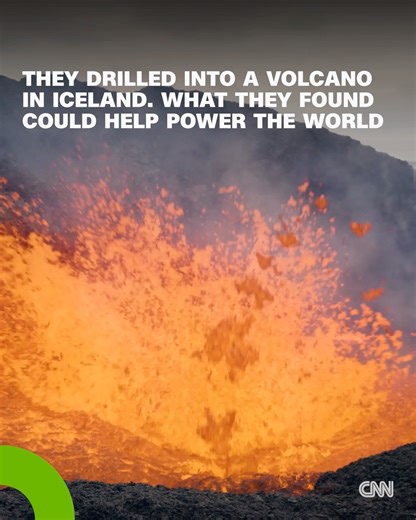 513K views · 1.6K reactions | Could volcanoes help power our world? Scientists accidentally drilled into a volcano's magma chamber. Now they're going back in, with hopes of finding "limitless" clean energy: https://cnn.it/4hf0kXs | CNN | Facebook