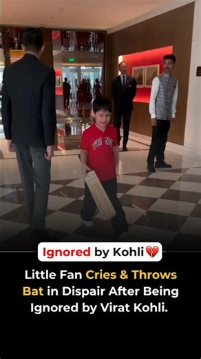 Virat Kohli’s little fan left in tears after RCB icon ignores his autograph request. VIRAL