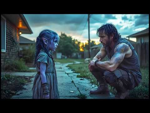 Be My Dad… I Won’t Misbehave—Kicked Out by Her Stepmother, the Alien Girl Begged a Human for a Home.