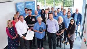 The Partech Instruments team recieve the Queen's Award for International Trade. It was presented to our team by the Lord Lieutenant, Colonel Edward Bolitho OBE, at a ceremonial event on Wednesday, July 4. | In-Situ Process