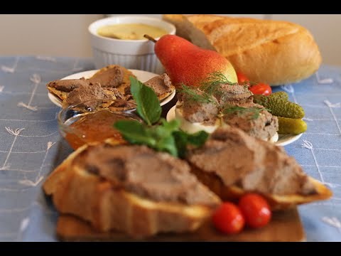 Chicken Liver Pate! Flambe! Be careful! (Based on Jamie Oliver's recipe.)