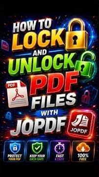 How to Lock and Unlock PDF Files with JOPDF for FREE