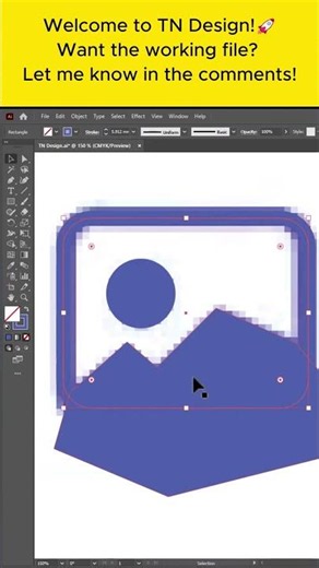 Adobe illustrator 2026 - Perfect Image Icon Vectorization 🖼️ #tndesign89 #shorts