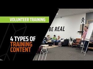 4 Types of Training Content for Church Volunteers
