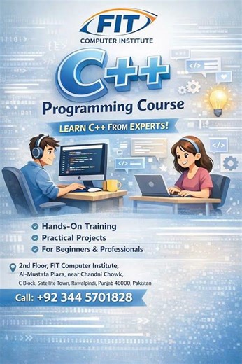Learn C++ Programming Course In Rawalpindi & Islamabad