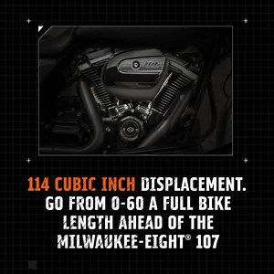 Bragging rights are yours. The Milwaukee-Eight 114 - now on select Touring models. | Harley-Davidson