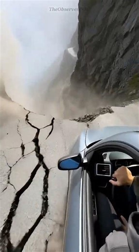What Would You Do If the Road Collapsed While You Were Driving?