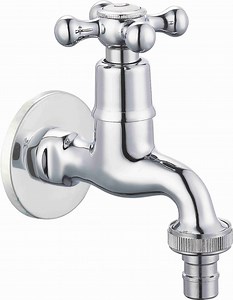 [Hot Item] Superior South American 1/2" NPT / Bsp Bright Polished Zinc Ceramic Tap for Cold Water