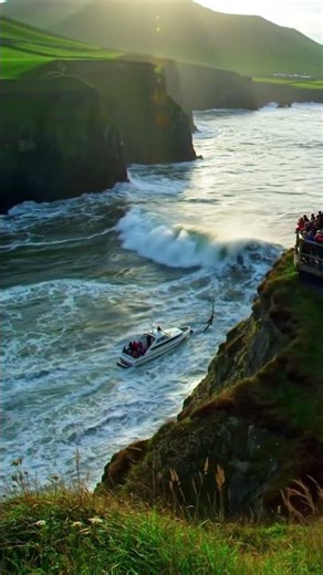 Why would they steer directly into THIS? 🤔 #crazy