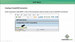 SAP Basis - Creating Trusted RFC Connection