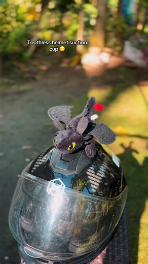 Helmet suction cup toothless. #tootless #helmet #helmetsuctioncup #helmetaccesories #fyp