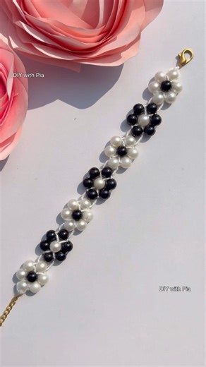 DIY beautiful 🌸 shape bracelet making tutorial #diy #shorts ￼