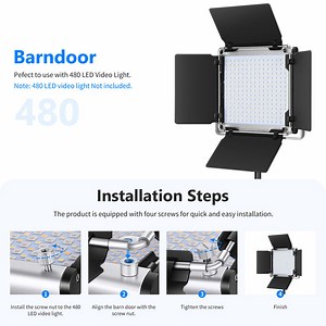 NEEWER Professional Barn Door for 480 LED Panel Light