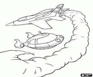 The Little Einsteins and a airplane coloring page printable game