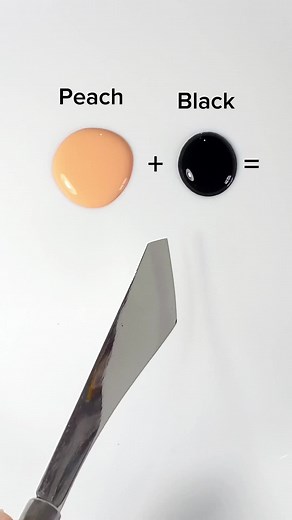 Color Mixing Recipes: How to Create Peach with Black Paint