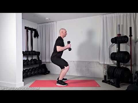 How to do a Dumbbell Squat to Forward Press Exercise | Neutral Grip