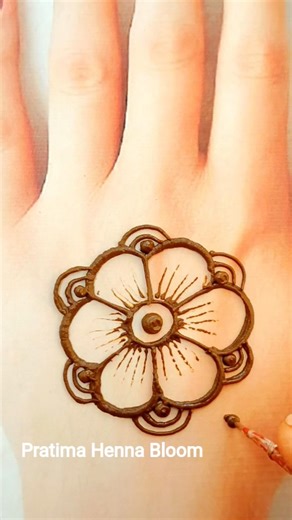 5 Minute Me Perfect Mehndi 😱 Easy Trick!Beginner Friendly Mehndi Design 💕#mehndi #youtubeshorts