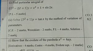 (i) Find particular integral of\[\begin{array} { l } \left. ... | Filo