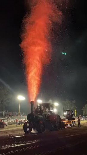 Steam Engine Sends Up Sparks || ViralHog