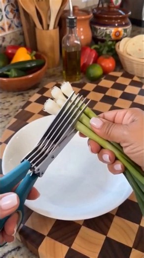 Premium 5-Blade Herb Scissors | Multi-Blade Kitchen Cutter for Quick Vegetable & Herb Chopping