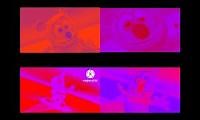 Mix of 4 videos from youtube : Gummy Bear Song HD (Four Red & Purple Versions at Once)