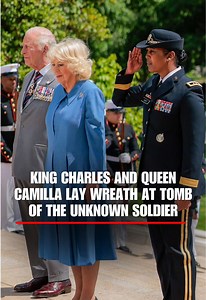 NOW: King Charles III and Queen Camilla lay a wreath at the Tomb of the Unknown Soldier at Arlington National Cemetery to honor America’s fallen service members.