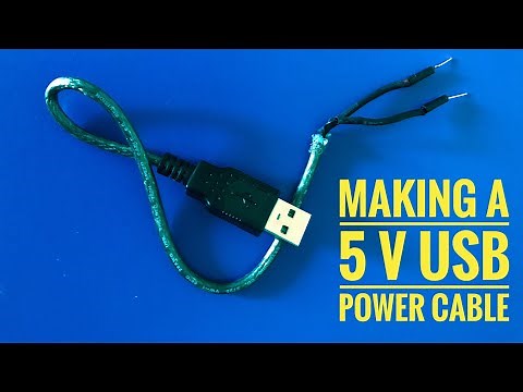 Making a 5V USB Power Cable