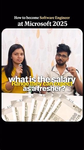 Salary Range for fresher Software Engineering roles at Microsoft